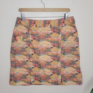 Lizzie Driver | Unique Tree Forest Print Golf Skort Size 10
